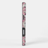 Paisley-Vögel in Babyrosa iPhone Hülle (Rechte Seite)