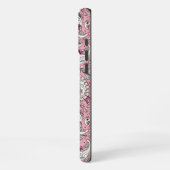 Paisley-Vögel in Babyrosa iPhone Hülle (Linke Seite)