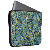 Paisley Waldgrün Laptopschutzhülle (Vorne Rechts)