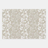 Paisley Waltz Minimalist Botanical Silhouettes Geschenkpapier Set (Vorderseite 3)