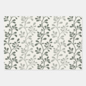 Paisley Waltz Minimalist Botanical Silhouettes Geschenkpapier Set (Vorderseite 2)