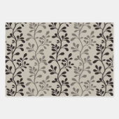 Paisley Waltz Minimalist Botanical Silhouettes Geschenkpapier Set (Vorderseite)