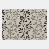 Paisley Waltz Silhouettes Minimalist Botanicals Geschenkpapier Set (Vorderseite)