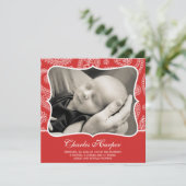 Paisley Western - Geburtshinweise Ankündigung (Stehend Vorderseite)