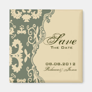 Paisley-Westernland, das SAVE THE DATE wedding ist Magnet