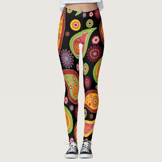 Paisley Women's Leggings (Vorderseite)