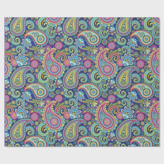 Paisley-Wrapping Geschenkpapier (Flach)