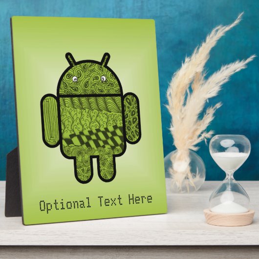 Paisley-Zeichen für den Android™-Roboter Fotoplatte (Seite)