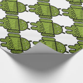 Paisley-Zeichen für den Android™-Roboter Geschenkpapier (Ecke)