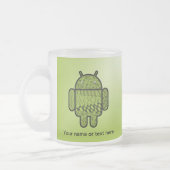 Paisley-Zeichen für den Android™-Roboter Mattglastasse (Links)