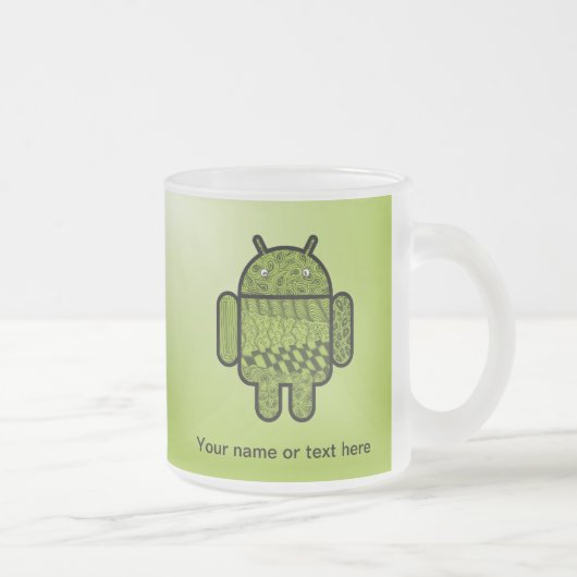 Paisley-Zeichen für den Android™-Roboter Mattglastasse (Rechts)