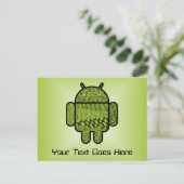 Paisley-Zeichen für den Android™-Roboter Postkarte (Stehend Vorderseite)