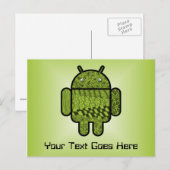 Paisley-Zeichen für den Android™-Roboter Postkarte (Vorne/Hinten)