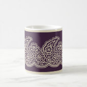 Paisley zur Tasse des Lila Kaffees (Mittel)