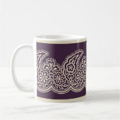 Paisley zur Tasse des Lila Kaffees (Links)