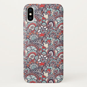 Paisleyblumengekritzel-Muster Case-Mate iPhone Hülle