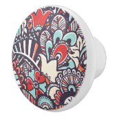 Paisleyblumengekritzel-Muster Keramikknauf (Rechts)