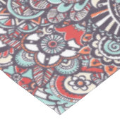 Paisleyblumengekritzel-Muster Tischdecke (Schrägansicht)