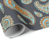 Paisleymuster Geschenkpapier (Rolleneckpunkt)