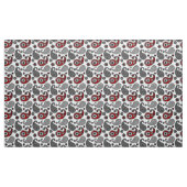 Paisleymuster, -SCHWARZES, -WEISS und -ROT Stoff (Yard (91,4 cm))