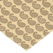 Paisleymuster, -Tan, -creme und -schokolade Kurzer Tischläufer (Ecke)
