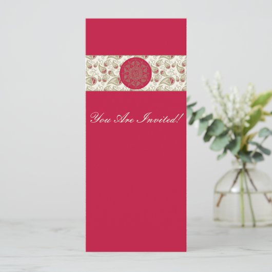 PaisleyOfBliss - Einladungskarte, Einladung (Stehend Vorderseite)