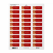 Paisleys Elegant Indian Return Address Label (Vorne)