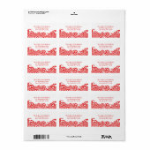 Paisleys Elegant Indian Shipping Address Label Adressaufkleber (Vorne)