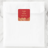Paisleys Elegant Indian Wedding Sticker (Tasche)