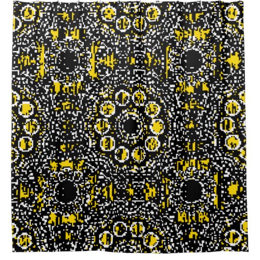 Paisleys eleganter, blumengeschmückter Vintager Hi Duschvorhang (Vorderseite)