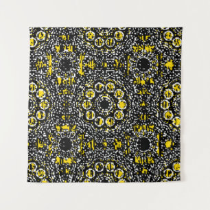 Paisleys eleganter, blumengeschmückter Vintager Hi Wandteppich