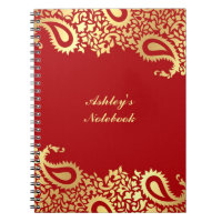 Paisleys indisches Art-Notizbuch
