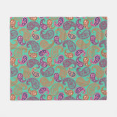 Paisleys Pattern Fleecedecke (Vorderseite (Horizontal))
