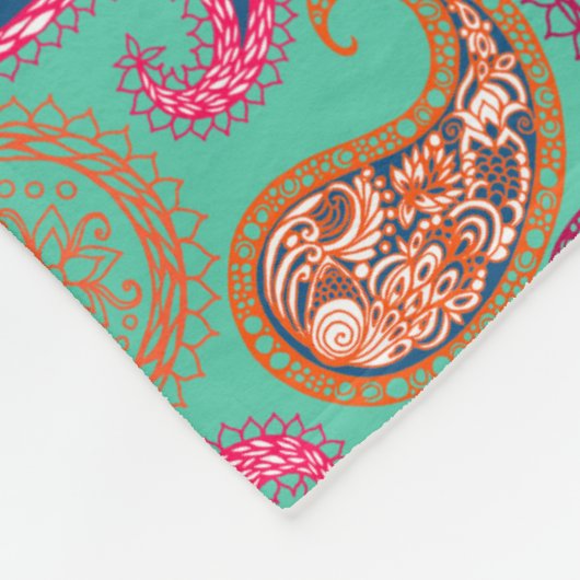 Paisleys Pattern Fleecedecke (Ecke)