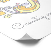 Paityn monogram art girls name and meinst poster (Ecke)