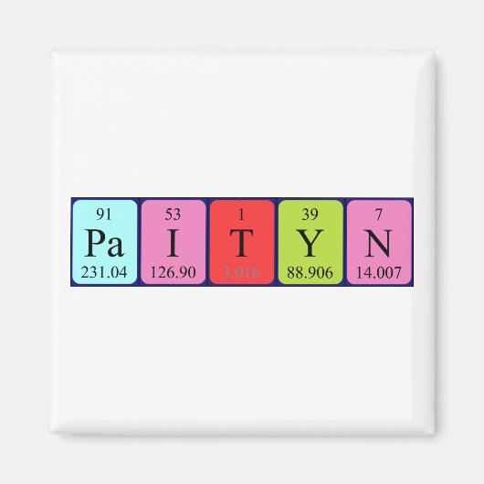 Paityn Periodenmagnet Magnet (Vorne)