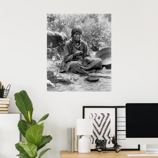 Paiute Basket Maker: 1902 Poster (Heimbüro)