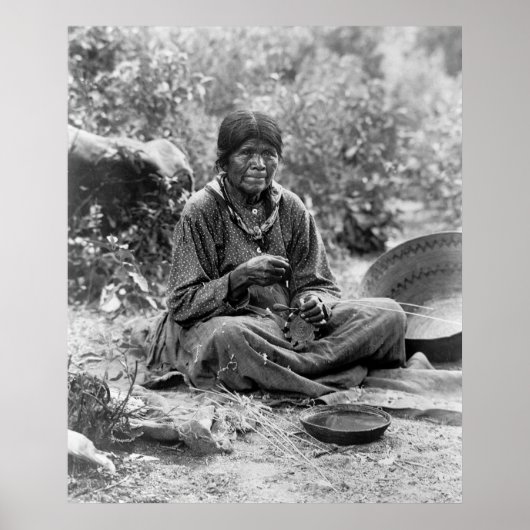 Paiute Basket Maker: 1902 Poster (Vorne)