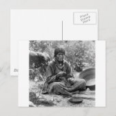 Paiute Basket Maker, 1902 Postkarte (Vorne/Hinten)
