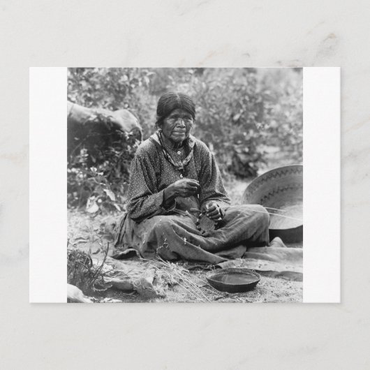 Paiute Basket Maker, 1902 Postkarte (Vorderseite)