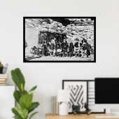 Paiute Indian Adobe House 1912 Poster (Heimbüro)