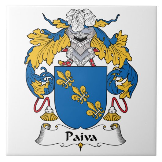 Paiva Familienwappen Fliese (Vorderseite)