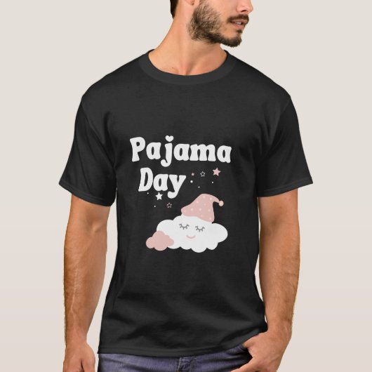 Pajama Day School Spirit Week Niedlich Fun Cloud T T-Shirt (Vorderseite)