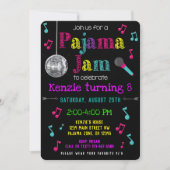 Pajama Jam Party Invite - PJ Dance Party Invite Einladung (Vorderseite)