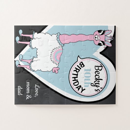 Pajama Llama Jigsaw Puzzle (Horizontal)