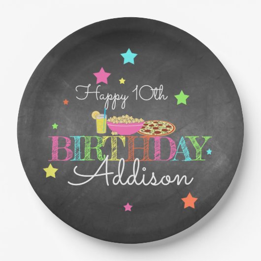 Pajama Party Birthday Pappteller (Vorderseite)