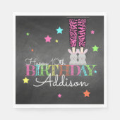 Pajama Party Birthday Serviette (Vorderseite)