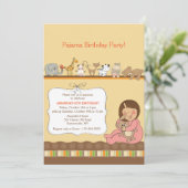 Pajama-Party Einladung (Stehend Vorderseite)