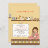 Pajama-Party Einladung (Vorne/Hinten)