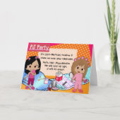 Pajama-Party Einladung (Vorderseite)